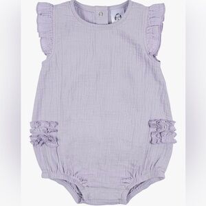 Gerber Light purple, sleeveless ruffle romper